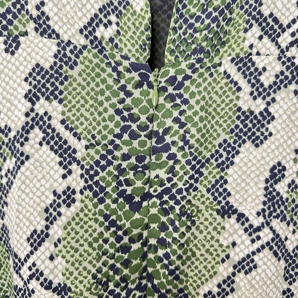 NWT Anthropologie‎ Glamorous Green Snakeskin Print Midi Dress Size Medium - Picture 11 of 15